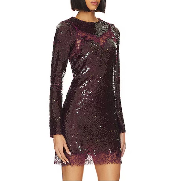 Mako Mini Dress in Mangosteen - Picture 3 of 5